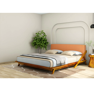 Lits plateforme Jodhpuri Woods PYAl avec structure en bois de sheesham massif, design moderne élégant, cadre durable et style raffiné - Product Image 1