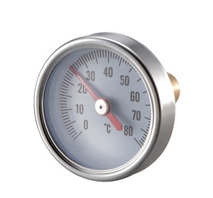 Tùy chỉnh trong nhà lưỡng kim nhiệt kế với ống kính thủy tinh đo nhiệt độ cho sàn nhiệt lò OEM ODM hỗ trợ - Product Image 3