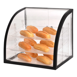 <span class=keywords><strong>3</strong></span> 층 조리대 투명 아크릴 베이커리 샵 케이크 과자 빵 선반 디스플레이 랙 케이스 캐비닛 베이커리 쇼케이스 디스플레이 - Product Image 5