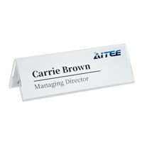 Support de Présentation de Cartes de Visite et Numéros de Table en Acrylique Écologique en V pour Bureau – Vente en Gros