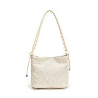 Grands sacs légers pour filles Mode vintage Bohème Style Preppy Décoration pailletée Fermeture à glissière unique Doublure en polyester