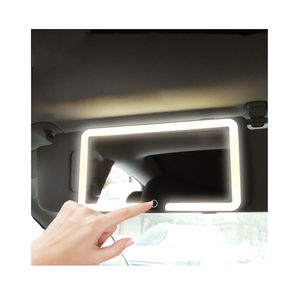 แผ่นบังแดดรถยนต์ FN Brand BYD รุ่น Sirui Luxury ABS พร้อมกระจกแต่งหน้าและไฟ LED สำหรับการเดินทางและใช้แต่งหน้า - Product Image 1