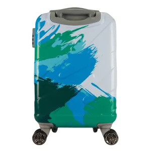 Hindistan sıcak satış bavul imalatı PC özelleştirmek baskı seyahat çantası 20 '24 '28' koffer seti takım kılıfları seyahat arabası bagaj