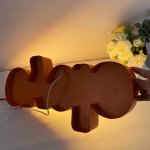 Letreros de neón LED con borde metálico personalizado, letreros de neón de colores de Anime <span class=keywords><strong>Manga</strong></span> Retro Art Deco - Product Image 6