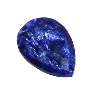 Dyed Sapphire Hydro Wholesale Loose Gemstones Pear Cut Faceted Gemstone Connecter