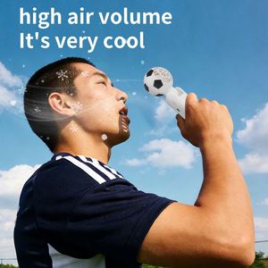 Magnetic Cooling Football Foldable Usb Handheld Fan 100-Speed Portable Rechargeable for Camping & Car Use - Product Image 4