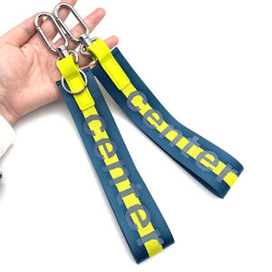 ルル多機能ジャカードロゴキーチェーンショートストラップストラップストラップナイロン素材キーチェーン - Product Image 4