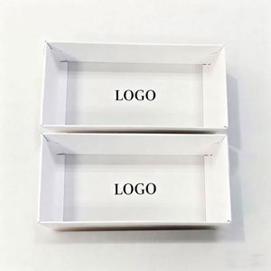 Factory Price Custom Recyclable <b>White</b> <b>Paper</b> Board Gift Packaging Box Lid Upper Lower Lid Transport Box With Logo Printing - Product Image 1