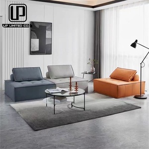 Canapé d'angle modulaire en velours et tissu cuir, moderne, tendance et abordable, idéal pour les espaces en forme de L - Product Image 2