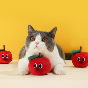 Jouet pour chat en bambou écologique en forme de pomme, résistant à la mastication et à la molaie, bâtonnet à mâcher pour les dents - Product Image 2