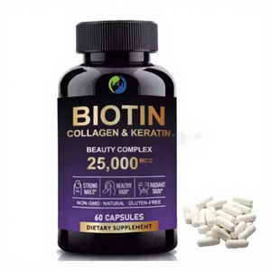 Kapsul <span class=keywords><strong>Biotin</strong></span> Ausreson Suplemen Kolagen Vitamin Pertumbuhan Rambut Kolagen <span class=keywords><strong>Biotin</strong></span> Kapsul Rambut - Product Image 1