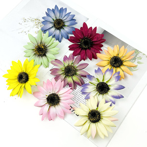 Fleur artificielle de tournesol simulée, diamètre 10 cm, fleur en soie pour la photographie de mariage, les décorations et la décoration intérieure - Product Image 1