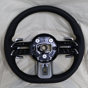 Volante de Cuero para Automóvil, Compatible con <span class=keywords><strong>Mercedes</strong></span> <span class=keywords><strong>Benz</strong></span> <span class=keywords><strong>4matic</strong></span> R171 R230 E43 E53 E55 E63 - Product Image 2