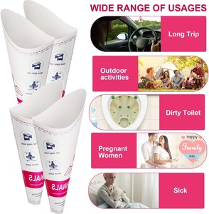 Urinoir portable léger pour femmes, dispositif d'urination féminin <span class=keywords><strong>jetable</strong></span>, papier imperméable, urination <span class=keywords><strong>debout</strong></span>, hygiène féminine - Product Image 5