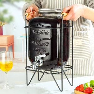 Distributeur de jus, boisson, liqueur, verre, café de <span class=keywords><strong>cuisine</strong></span>, liquide, thé froid, jus de fruits, eau avec robinet, prix de vente - Product Image 2