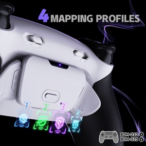 Kit de Botones Traseros Remapeables RISE Plus MAX en Blanco y Negro con Acabado de Goma, con Toques de Gatillo y Paro de Clic para el Control de PS5 - Product Image 5