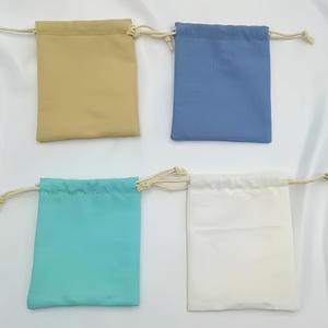 Customized Recyclable <b>Canvas</b> <b>Drawstring</b> <b>Bags</b> Durable 15x20cm Eco-Friendly Small Jewelry <b>Bags</b> for Bulk Wholesale Promotion Event - Product Image 6