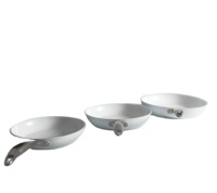 Poêle à frire profonde en aluminium moulé sous pression Poêle à frire de 24cm de diamètre avec poêle à frire antiadhésive creuse en acier inoxydable