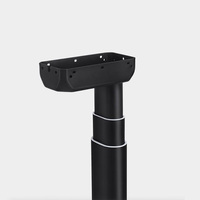 Bureau moderne en bois à double moteur réglable en hauteur pour la maison et le travail, capacité de charge de 60 kg, silencieux (<48 dB), vitesse de 20 mm/s