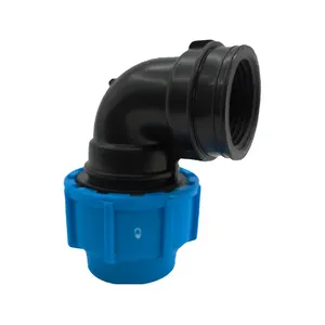 1/2 Inch Elbow Round Threaded Standoff Male Female Black Adaptor