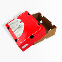 Boîte d'emballage pour fruits en carton ondulé imprimée sur mesure, boîte d'emballage pliable pour fruits frais, pour fraises, cerises, bleuets