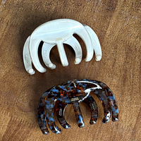 Pince à cheveux OEM en acétate épaissi de 10 cm, style français, motif écaille de tortue, pour femme, usage quotidien