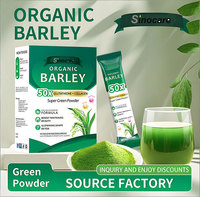 Poudre d'herbe d'orge Feuilles d'orge jeunes Farine d'orge de haute qualité Grain entier pour la fabrication du pain Service de marque privée