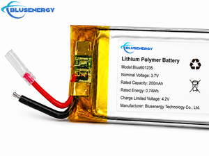 Batería de Polímero de Litio Recargable 601235 3.7V 200mAh, Paquete de Baterías LiPo para Reloj Inteligente, Rastreador GPS, Dispositivo Portátil OEM - Product Image 3