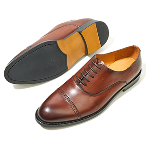 Chaussures Oxford en cuir véritable de vachette pleine fleur vintage, décontractées et habillées, pour affaires et occasions formelles - Product Image 5