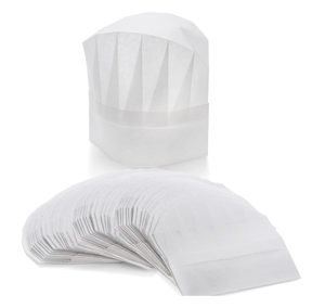 Chapeau de travail plissé blanc pour cuisinier, chapeau de chef, chapeau en tissu pour pâtisserie, usine alimentaire, pour hommes et femmes - Product Image 6