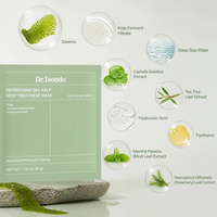 Masque facial en hydrogel rafraîchissant à la varech, filtrat de varech fermenté, arbre à thé, centella, anti-imperfections, affinant les pores, pour peaux grasses, 34 g