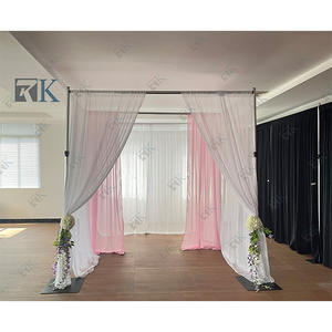 Kit de support de toile de fond portable pour mariage, utilisé pour les tuyaux et les draperies - Product Image 3