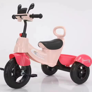 Triciclo Infantil Estilo Motocicleta, Amarillo y Azul, de 3 Ruedas, con Pedales, para Niños de 2 a 5 Años - Product Image 2