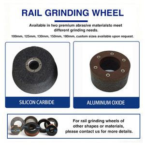 <span class=keywords><strong>Meule</strong></span> <span class=keywords><strong>de</strong></span> profilage pour rail en aluminium oxydé, <span class=keywords><strong>meule</strong></span> pour voie ferrée, compatible avec les machines <span class=keywords><strong>de</strong></span> rectification Loram Harsco Speno - Product Image 2