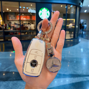 Nuova moda per auto portachiavi smart control 4 pulsante Mercedes Benz TPU per auto portachiavi custodia chiave per Mercedes - Product Image 5
