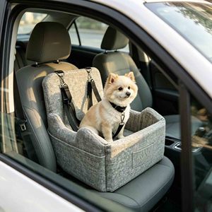 Siège de voiture pour chien pour petits et moyens animaux de compagnie, siège surélevé avec mousse orthopédique alvéolée, siège rehausseur pour voiture, lit pour chien - Product Image 3