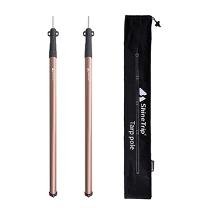 Postes de lona ajustables de aleación de aluminio, varillas de tienda ligeras telescópicas portátiles para acampar, mochilero, senderismo, Camping - Product Image 1