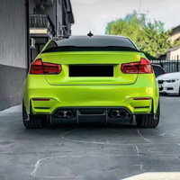 Kit de carrosserie de conversion en fibre de carbone style PSM pour BMW F80 M3 F82 M4 2014-2020 : Lame avant, diffuseur arrière et jupes latérales modifiés