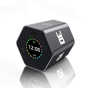 Minuteur Pomodoro <span class=keywords><strong>Cube</strong></span> LED Silencieux pour Cuisine, Compte à Rebours Beauté, Sport, Apprentissage, Rappel, Minuteur Numérique Visuel de Bureau à Capteur de Gravité - Product Image 3