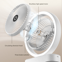 Ventilateur de bureau portable, petit ventilateur personnel silencieux, rechargeable par USB, mini ventilateurs de table pour la maison, le bureau, la voiture, les voyages d'été, cadeau