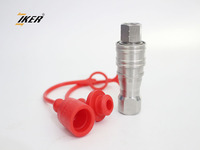Connecteur hydraulique rapide femelle-mâle en acier inoxydable avec filetage BSPT 1/4 pouce ISO 7241-1B KZF