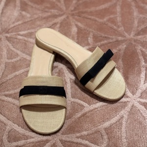 One Strap Knitted <b>Bow</b> Flat Slippers For Women Retro Minimalist Soft Comfort Outdoor Summer Slides - Product Image 5