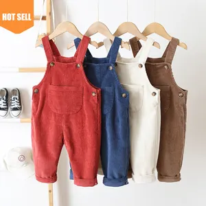 HOT 0-3t desain baru pakaian bayi anak musim dingin Suspender Romper pakaian anak celana Jumpsuit bayi laki-laki keseluruhan pakaian musim semi