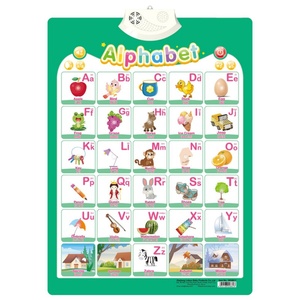 Jouets éducatifs électroniques écologiques bleus pour enfants, autocollants muraux interactifs sonores en papier, lecture vocale en anglais pur - Product Image 2