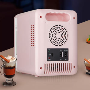 Portable voiture <span class=keywords><strong>réfrigérateur</strong></span> 4L Mini miroir LED <span class=keywords><strong>réfrigérateur</strong></span> maquillage cosmétiques <span class=keywords><strong>réfrigérateur</strong></span> refroidissement plus chaud - Product Image 6