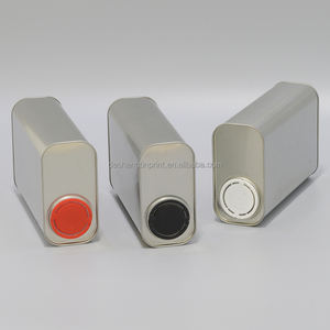 Boîte rectangulaire de 1 litre pour peinture personnalisée Boîte de conserve de 1 litre en métal oblong de style F pour huile moteur Paquet de lubrifiant avec <span class=keywords><strong>bec</strong></span> <span class=keywords><strong>verseur</strong></span> - Product Image 3