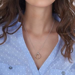 Collana di gioielli placcati in oro fantasia per <span class=keywords><strong>uomo</strong></span> donna collana con anello russo in argento sterling 925 inciso personalizzato - Product Image 5