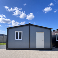 Abri de jardin métallique portable préfabriqué avec aménagement intérieur personnalisé pour conteneur de stockage extérieur