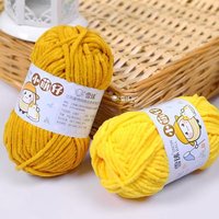 Fil de velours 100 % polyester pour bébé, 50 g, 3,5 mm, fin, chenille, haute ténacité, écologique, antibactérien, teint, pour tricot et crochet à la main