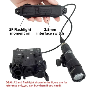 Interrupteur à pression tactique LAMBUL à double fonction (constant/momentané) avec connecteurs SF, 2,5 mm et 3,5 mm pour contrôle PEQ/<span class=keywords><strong>DBAL</strong></span> - Product Image 2
